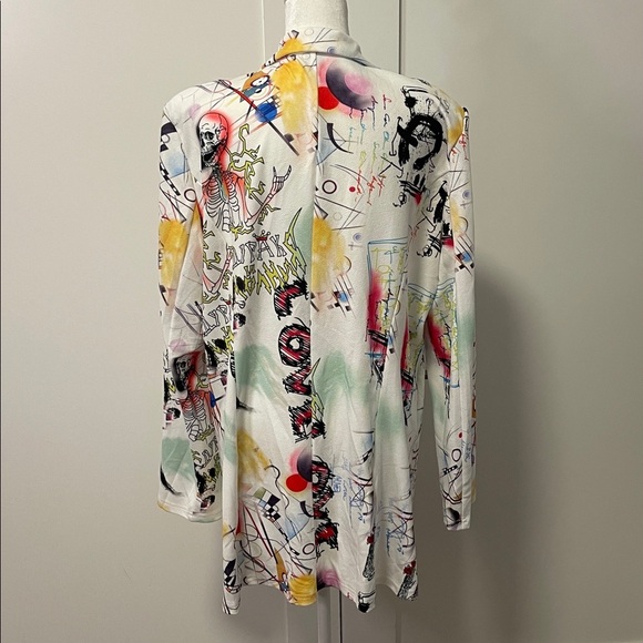 LIKE NEW SHEIN Multicolor Abstract Blazer - Picture 4 of 5